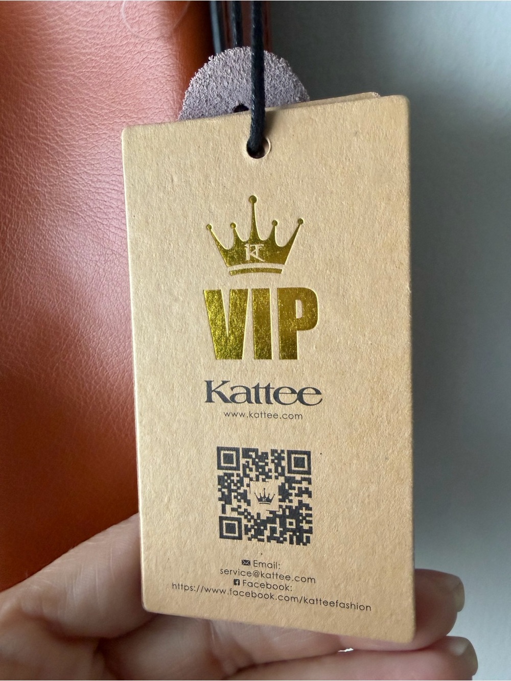Kattee Genuine Leather Tote Bag in Cognac - Picture 4 of 7